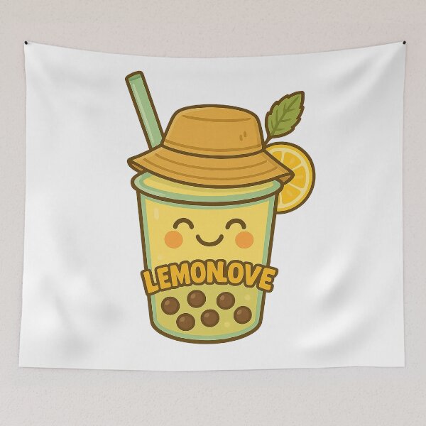 Item preview, Lemonlove Boba – Kawaii Summer Bubble Tea designed and sold by Asbiell.