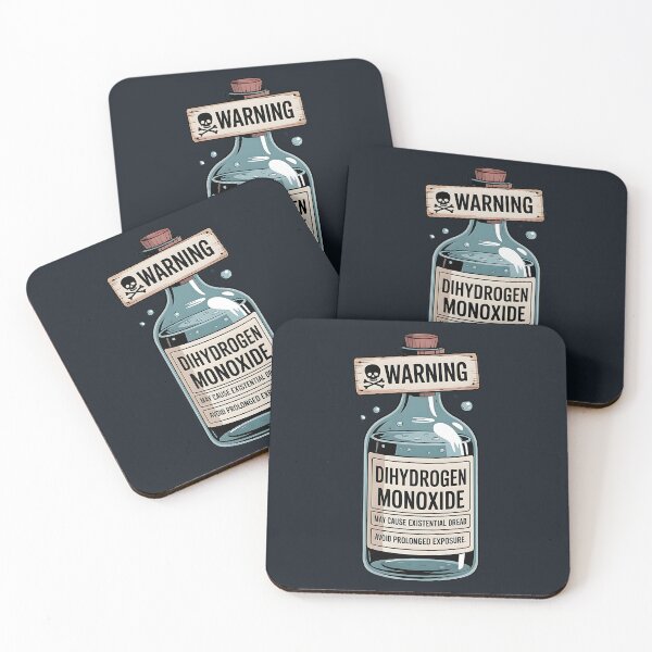 Item preview, Dihydrogen Monoxide Water Parody Chemical Humor Warning Sign designed and sold by SurrealArtSzysz.