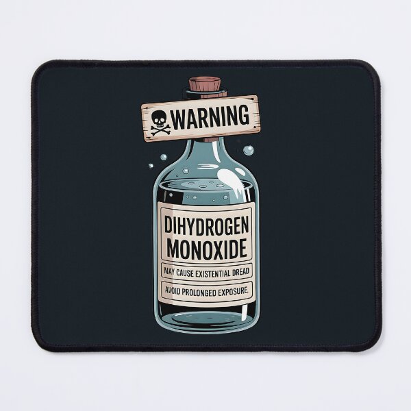 Item preview, Dihydrogen Monoxide Water Parody Chemical Humor Warning Sign designed and sold by SurrealArtSzysz.