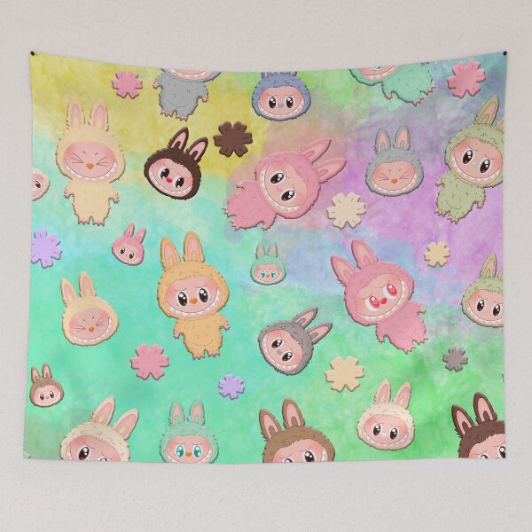 Item preview, Labubu Pattern Emboss designed and sold by Diyanggostyle.