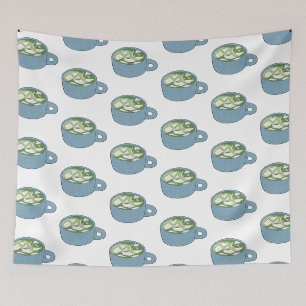 Item preview, Cozy Matcha Latte with Marshmallows designed and sold by nuteling.