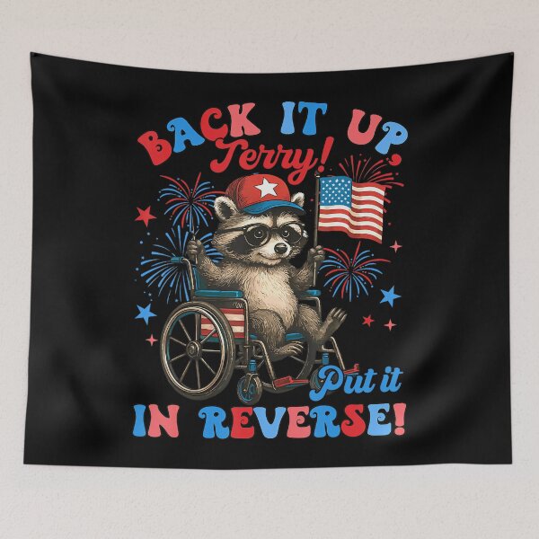 Item preview, Back It Up Terry Put It In Reverse Raccoon 4Th July Firework designed and sold by Cute-Collection.