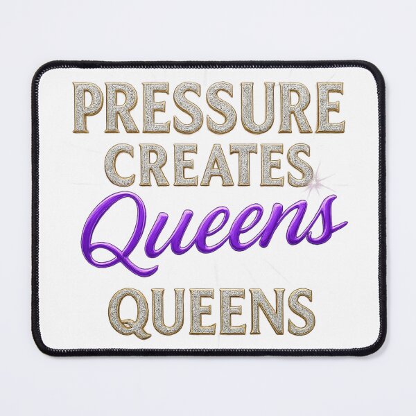 Item preview, Pressure Creates Queens – Sparkle Empowerment Quote designed and sold by VIBE CRAFT STUDIO.