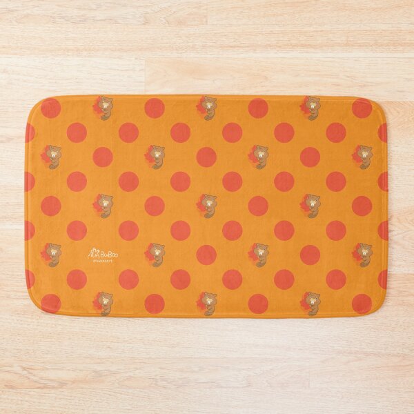 Item preview, Maple Orange Colorful Print – Cute Cartoon Beaver "Taffy" Floral Design designed and sold by BuBooArt.