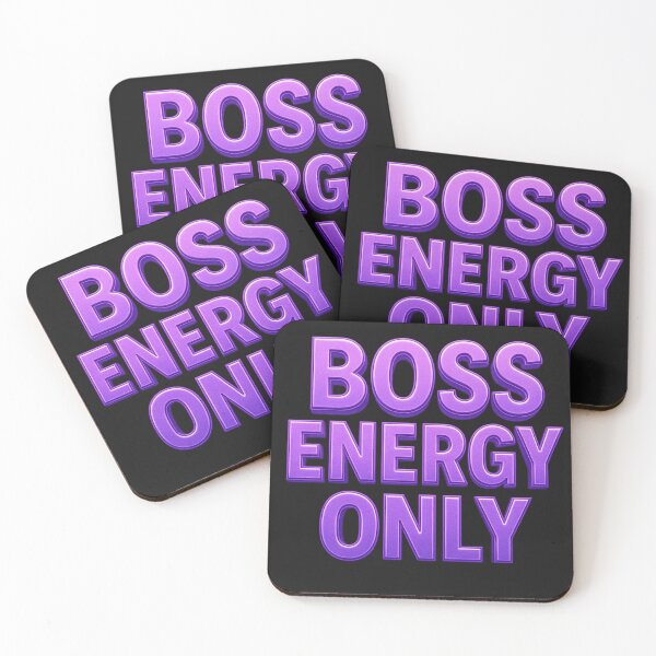 Item preview, Boss Energy Only – Bold Feminine Power Quote designed and sold by VIBE CRAFT STUDIO.