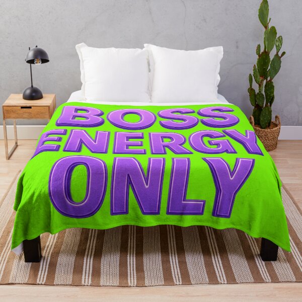 Item preview, Boss Energy Only – Bold Feminine Power Quote designed and sold by VIBE CRAFT STUDIO.