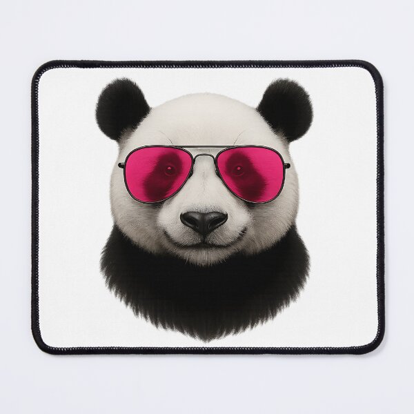 Item preview, Panda with pink sunglasses designed and sold by nkhookysun.