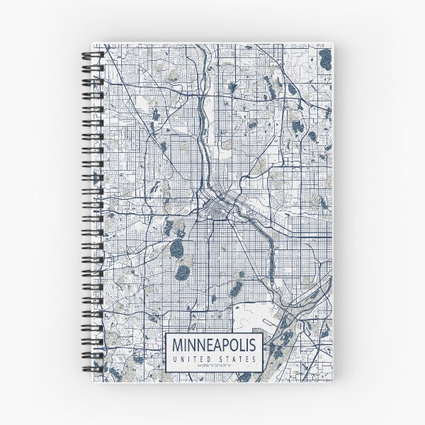 Item preview, Minneapolis City Map of Minnesota, USA - Coastal designed and sold by deMAP.