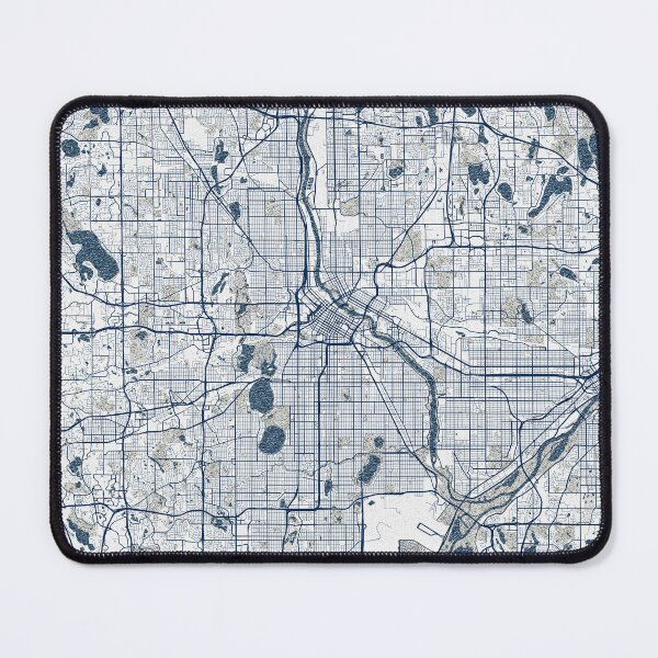 Item preview, Minneapolis City Map of Minnesota, USA - Coastal designed and sold by deMAP.