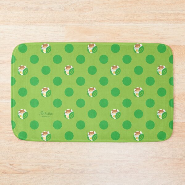 Item preview, Verdant Green Colorful Print – Cute Cartoon Beaver "Taffy" Floral Design designed and sold by BuBooArt.
