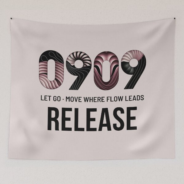 Item preview, Angel Number 0909 | Release: Let go, move where flow leads designed and sold by SolaoLab.