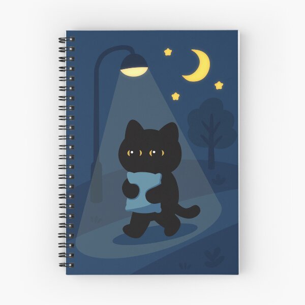 Item preview, Night Wanderer Cat with Pillow - Sweet Dreams  designed and sold by digifylab.