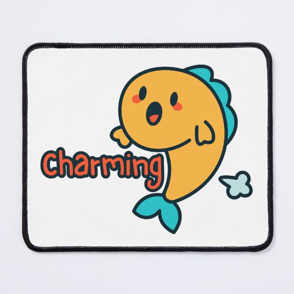 Item preview, Charming Farting Fish – Funny Kawaii Cartoon designed and sold by pUNKnown.