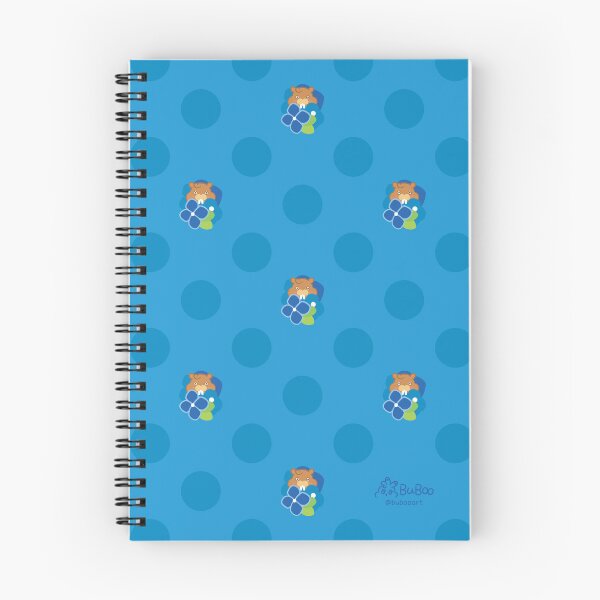 Item preview, Hydrangea Indigo Colorful Print – Cute Cartoon Beaver "Taffy" Floral Design designed and sold by BuBooArt.