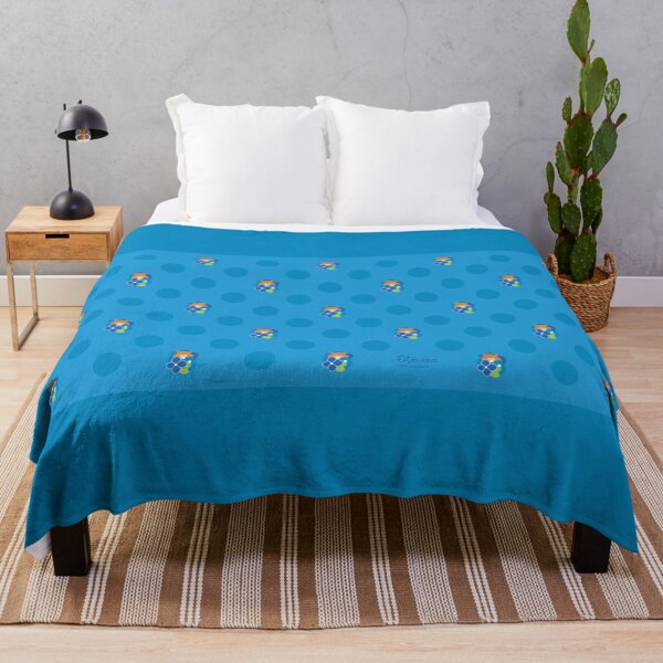 Item preview, Hydrangea Indigo Colorful Print – Cute Cartoon Beaver "Taffy" Floral Design designed and sold by BuBooArt.