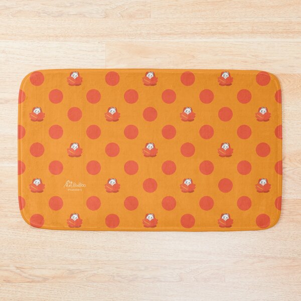 Item preview, Maple Orange Colorful Print – Cute Cartoon Rabbit "Fluffy" Floral Design designed and sold by BuBooArt.