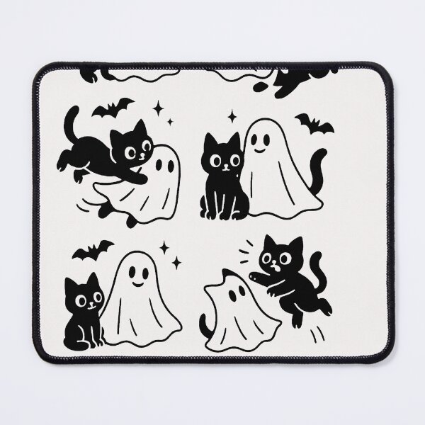 Item preview, Funny Ghost Holding A Black Cat Lazy Halloween Spooky Season designed and sold by cawtoon.
