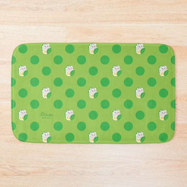 Item preview, Verdant Green Colorful Print – Cute Cartoon Rabbit "Fluffy" Floral Design designed and sold by BuBooArt.