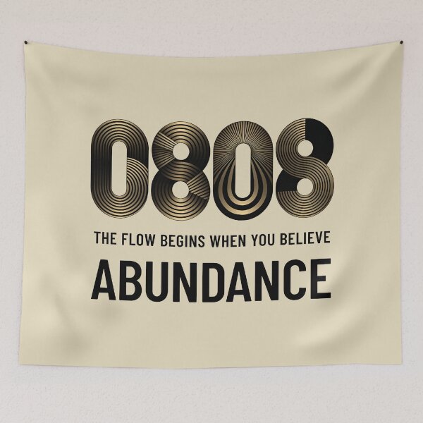 Item preview, Angel Number 0808 | Abundance: The flow begins when you believe designed and sold by SolaoLab.