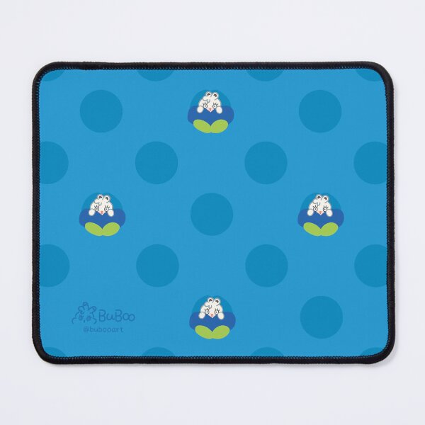 Item preview, Hydrangea Indigo Colorful Print – Cute Cartoon Rabbit "Fluffy" Floral Design designed and sold by BuBooArt.