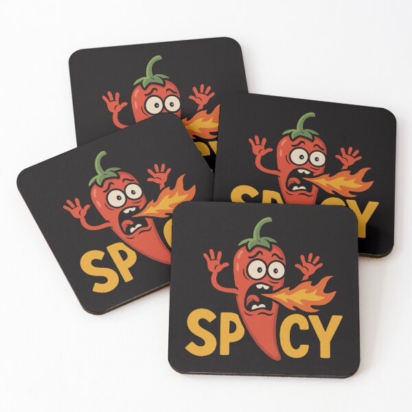 Item preview, Funny Spicy Chili Pepper Breathing Fire designed and sold by Adrian Kane.