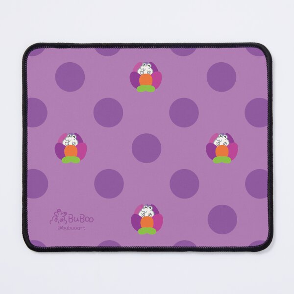 Item preview, Lavender Purple Colorful Print – Cute Cartoon Rabbit "Fluffy" Floral Design designed and sold by BuBooArt.
