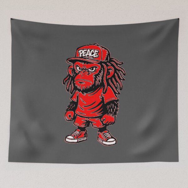Item preview, Peace Monkey Street Attitude Art and Hat designed and sold by 4rpixs.