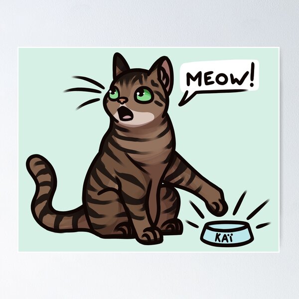 Item preview, Kaï the hungry cat designed and sold by JonGriffon.
