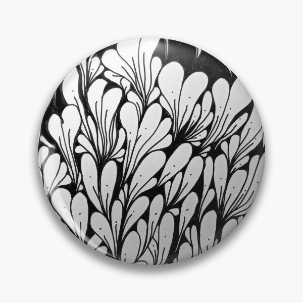 Item preview, Midnight Garden – Abstract Botanical Zentangle designed and sold by Lizartsy1.