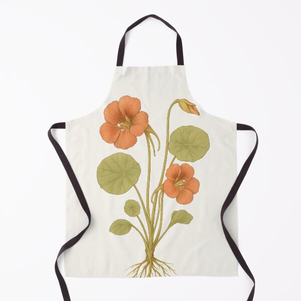 Item preview, Vintage Botanical Illustration of Nasturtium Plant designed and sold by ArtofBotany.