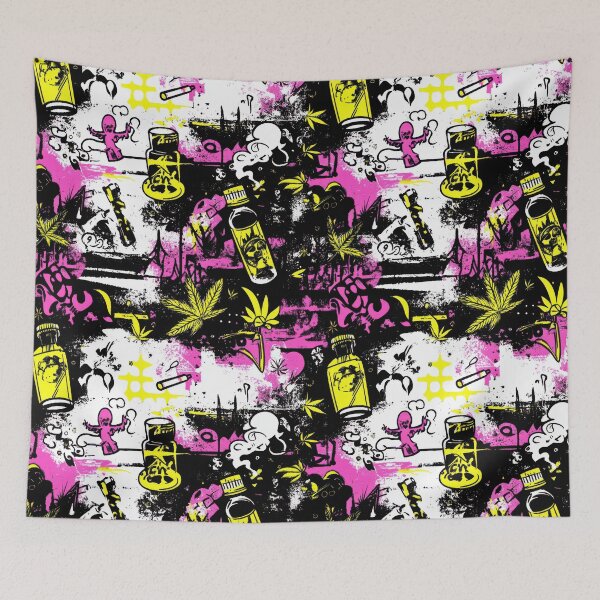 Item preview, Neon Hemp Spiral — Contemporary Graphic Art designed and sold by HEADMADE-TV.
