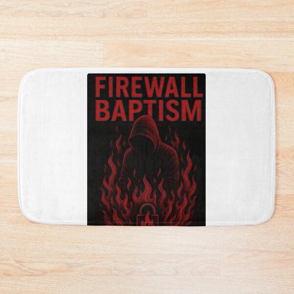 Item preview, Firewall Baptism Cyberpunk Graphic T-Shirt designed and sold by InkTrade.