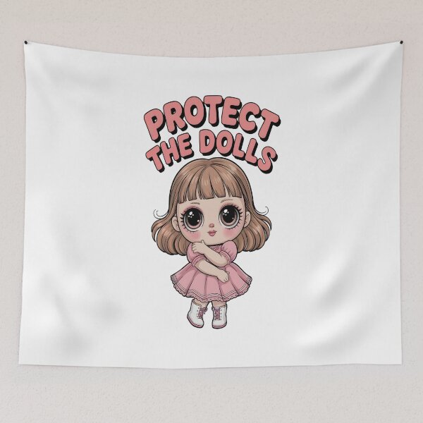 Item preview, Protect the Dolls Cute Anime Chibi Girl designed and sold by stylishsketcher.