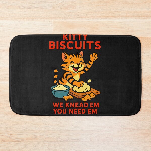 Item preview, Kitty Biscuits Bakery, Cute Cat Kneading Dough, Cat Lover designed and sold by cawtoon.