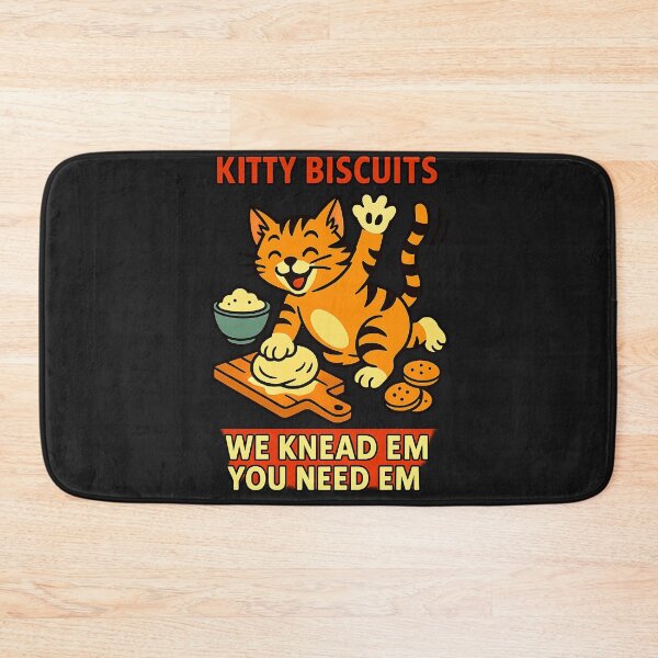 Item preview, Kitty Biscuits Bakery, Cute Cat Kneading Dough, Cat Lover designed and sold by cawtoon.