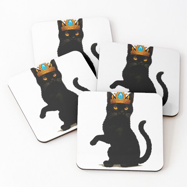 Item preview, Queen Black Cat Crown Women Men Girls Kitten Hive Keeper designed and sold by cawtoon.