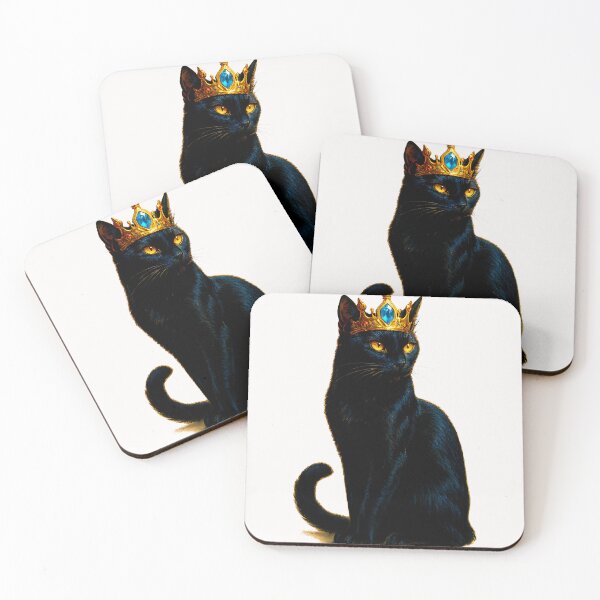 Item preview, Queen Black Cat Crown Women Men Girls Kitten Hive Keeper designed and sold by cawtoon.