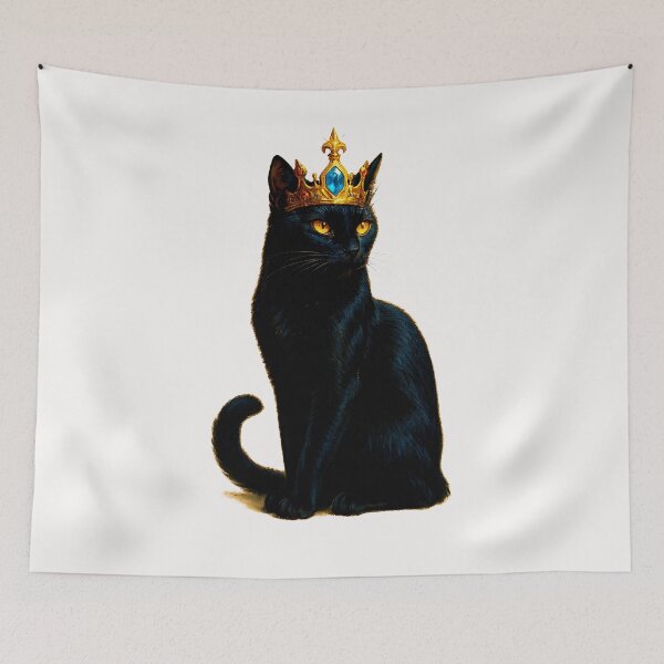 Item preview, Queen Black Cat Crown Women Men Girls Kitten Hive Keeper designed and sold by cawtoon.
