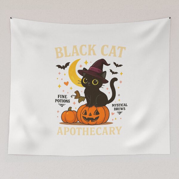 Item preview, Retro Scary Halloween Costume Black Cat Salem Apothecary designed and sold by cawtoon.