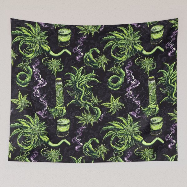 Item preview, Manga Cannabis Pulse — Contemporary Graphic Art designed and sold by HEADMADE-TV.