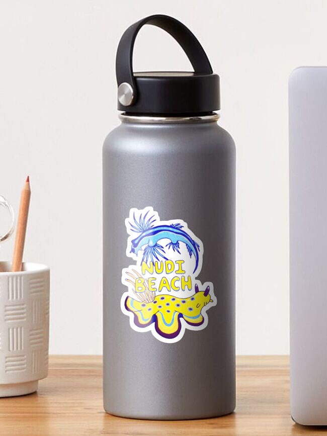 Thumbnail 1 of 3, Sticker, Nudibranch Beach designed and sold by HMCraft.