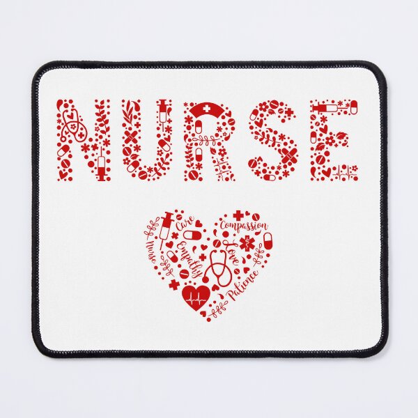 Item preview, Red Heart Nurse With Medical Details  designed and sold by NANursing.