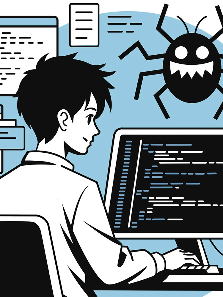 Thumbnail 4 of 4, iPhone Case, Developer Debugging: Hunting Down Code Bugs designed and sold by Code Monkeys.