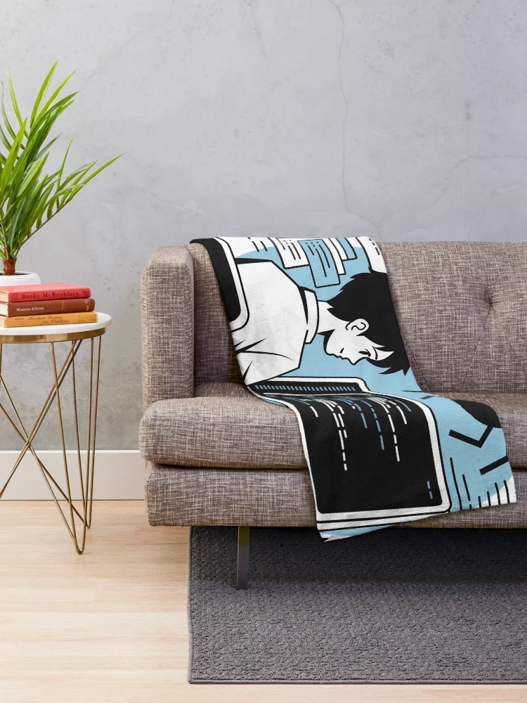Thumbnail 2 of 6, Throw Blanket, Developer Debugging: Hunting Down Code Bugs designed and sold by Code Monkeys.