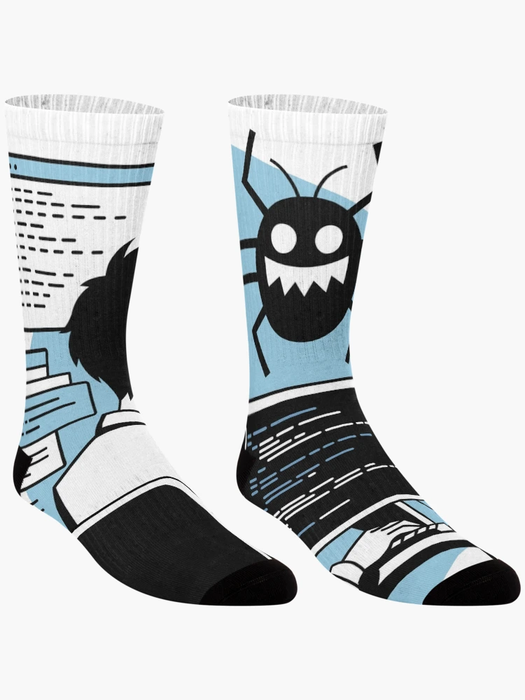 Thumbnail 3 of 5, Socks, Developer Debugging: Hunting Down Code Bugs designed and sold by Code  Monkeys.