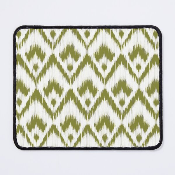 Item preview, Seamless Olive Green Ikat Textile Background designed and sold by Theerapol Buphasiri.