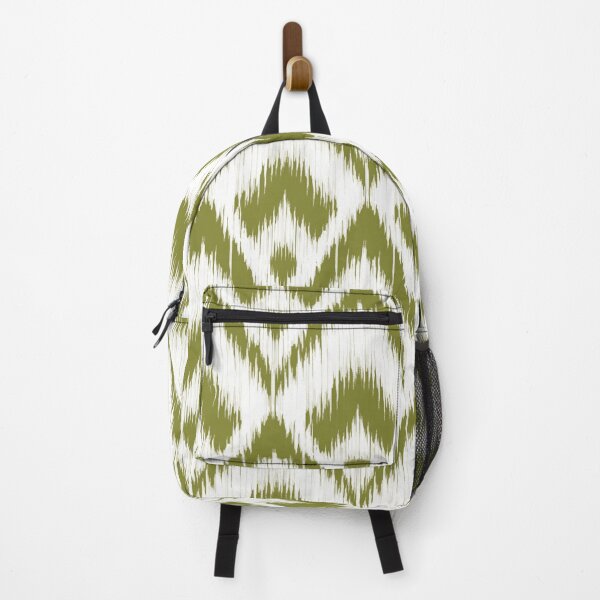 Item preview, Seamless Olive Green Ikat Textile Background designed and sold by Theerapol Buphasiri.