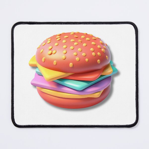 Item preview, A COLORFUL 3D HAMBURGER designed and sold by infinitearte.