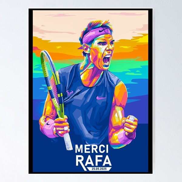 Item preview, Merci Rafa 2025  Rafael Nadal art  designed and sold by stelladaodo.