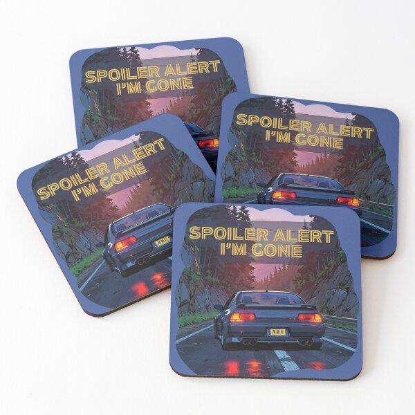 Item preview, Spoiler Alert I'm Gone – JDM Car Japan Night Drive Art designed and sold by PlayfulMindArts.